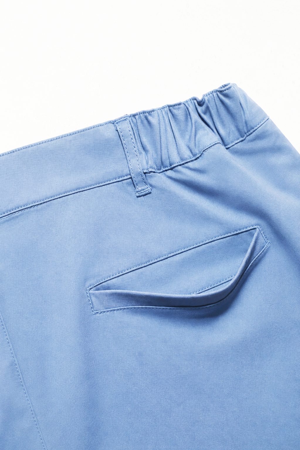 Flex Waist Chino Shorts - Light Blue