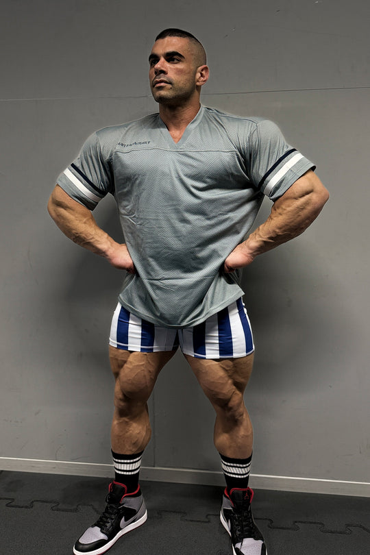 Jed North Warrior V-Neck Jersey - Gray