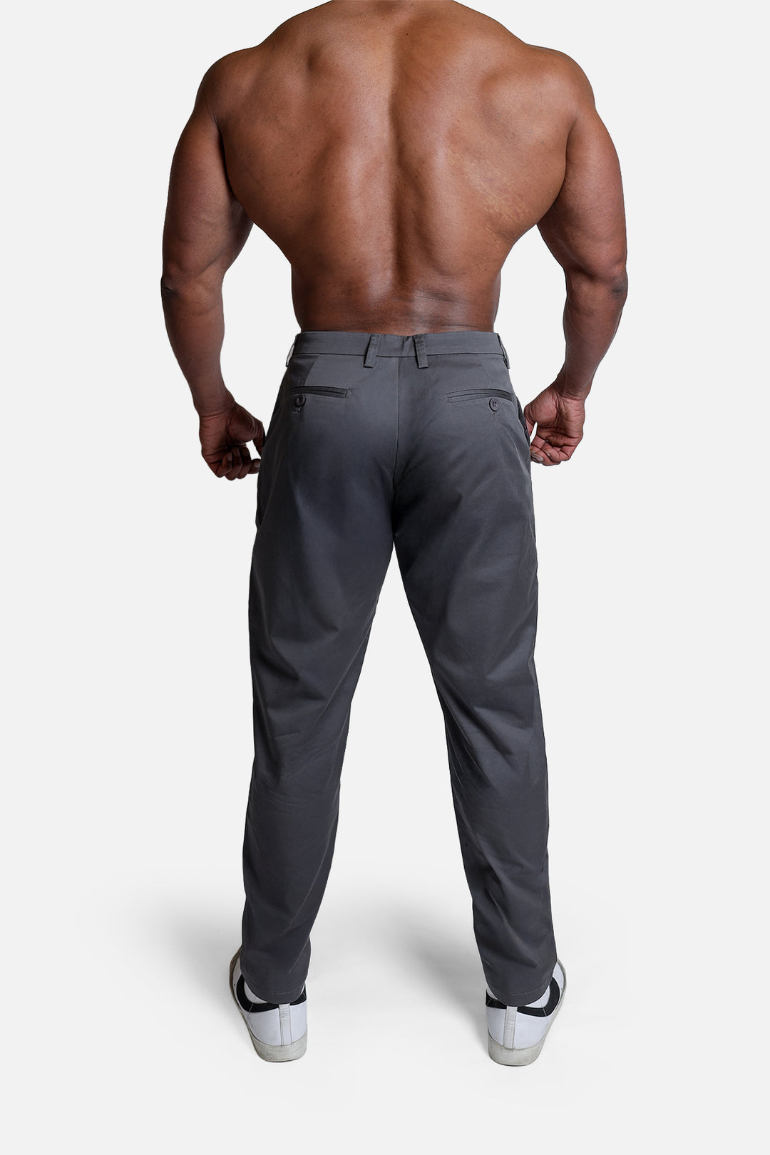 Smart Casual Chino Pants - Dark Gray