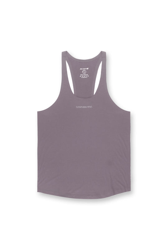 Classic Bodybuilding Racerback Stringer - Quote Gray