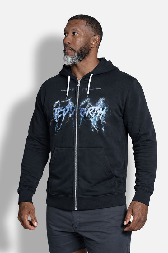 Limited Edition Zip-Up Hoodie - Lightning Black