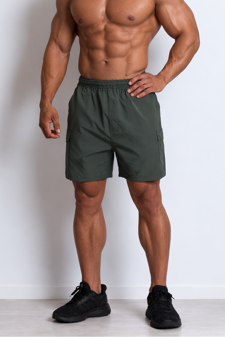 Trek 4.5" Cargo Shorts - Dark Olive