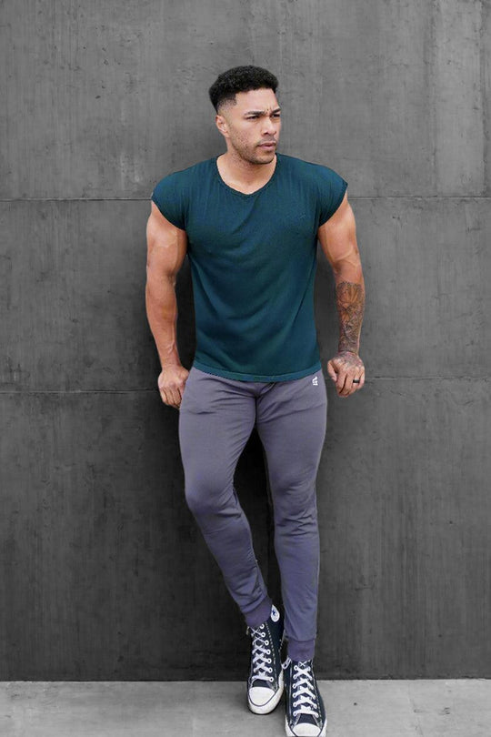 Evolve Men's Cap Sleeve T-Shirt 2.0 - Forest Green