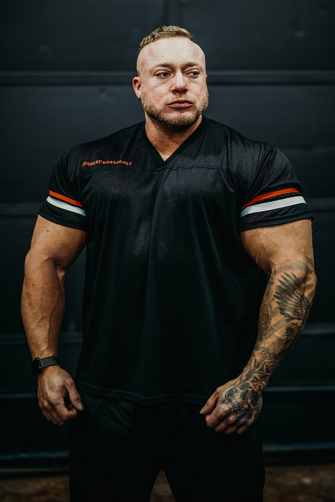 Jed North Warrior V-Neck Jersey - Black