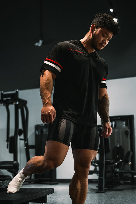 Jed North Warrior V-Neck Jersey - Black